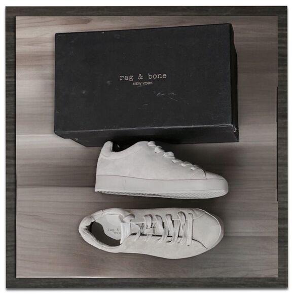 Rag & Bone RB1 Low Top Suede Sneaker - Picture 15 of 16